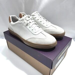 Johnston & Murphy‎ McGuffey T-Toe White Full Grain Leather Men's White/Tan US 9M